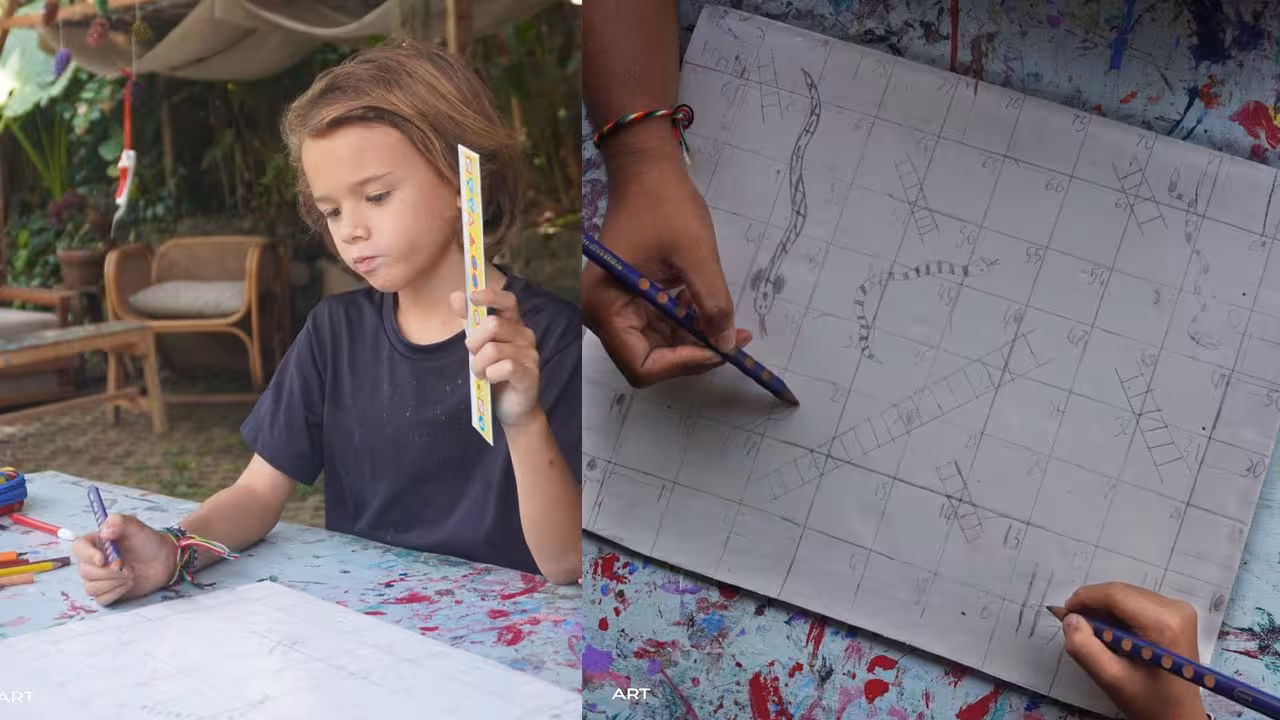 crafting board at bali learning centre