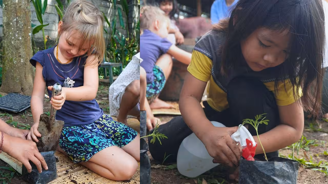 gardening at open flow